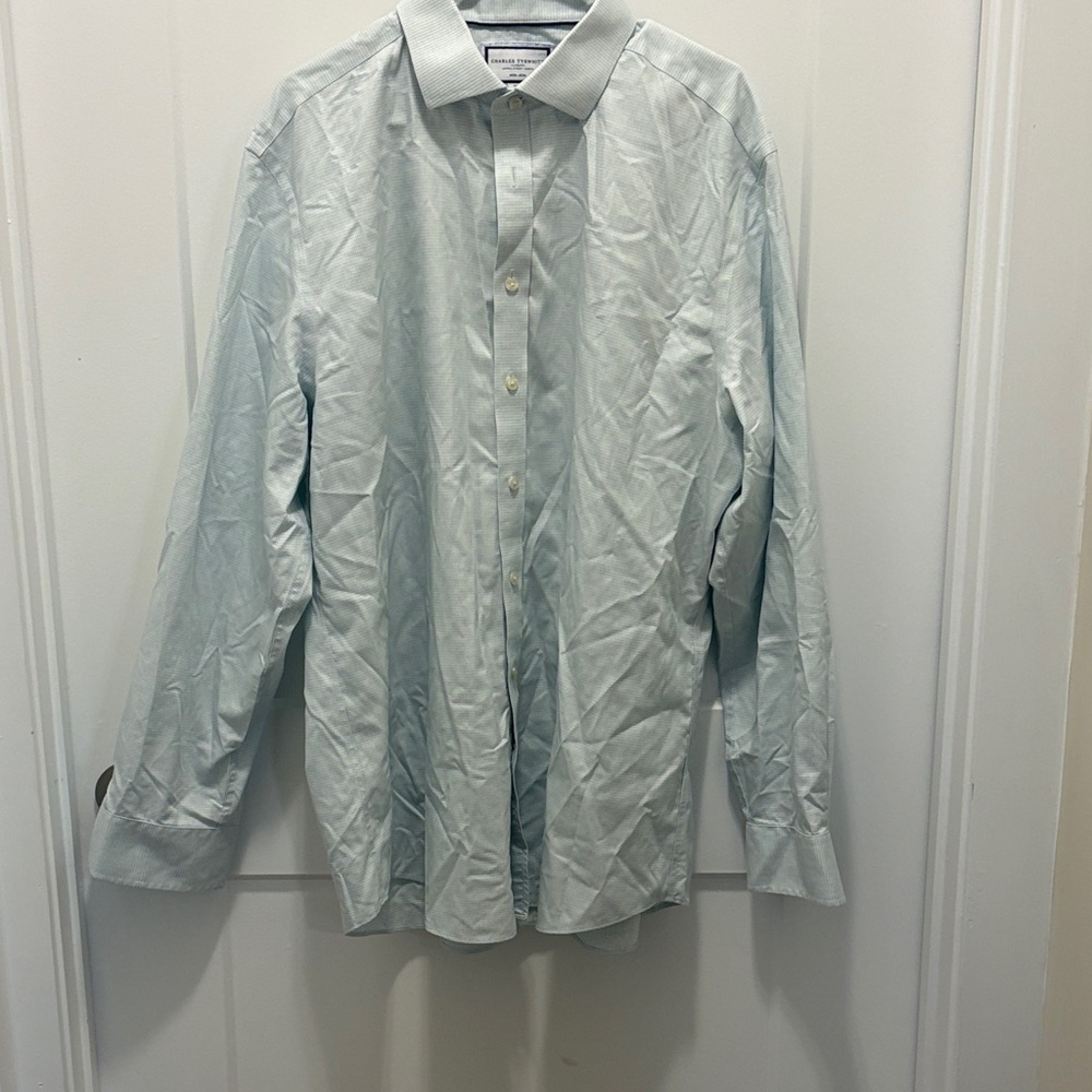 Charles Tyrwhitt Pale Mint Long-Sleeve Dress Shirt